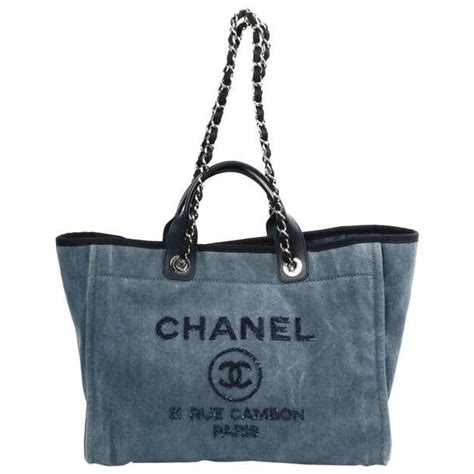 chanel jean tote bag|chanel denim bag vintage.